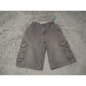 P.S Aeropostale Shorts 10 Gray w/Pockets Cotton Chino Cargo